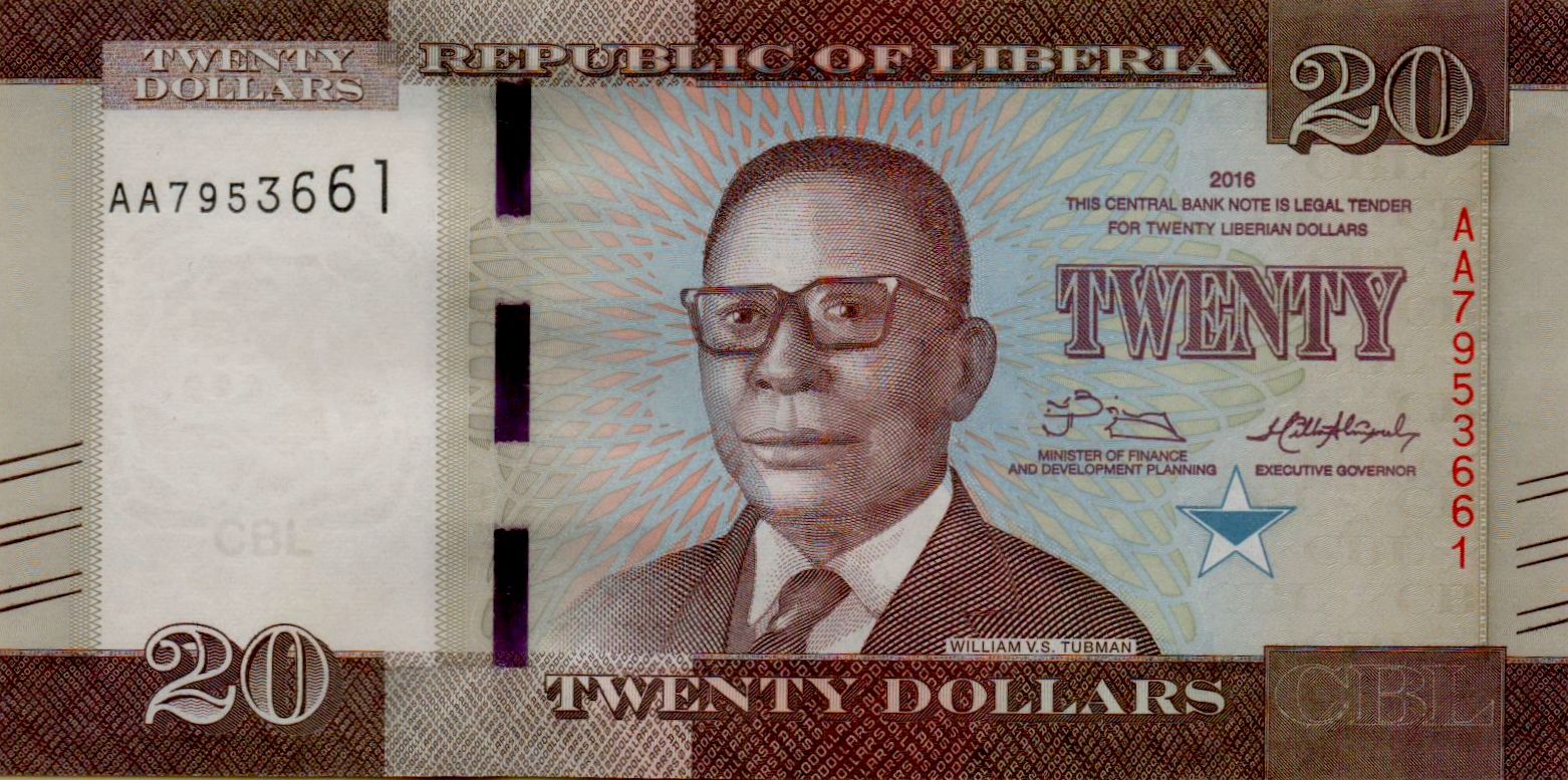 Liberia 20 2016 UNC P-33/a